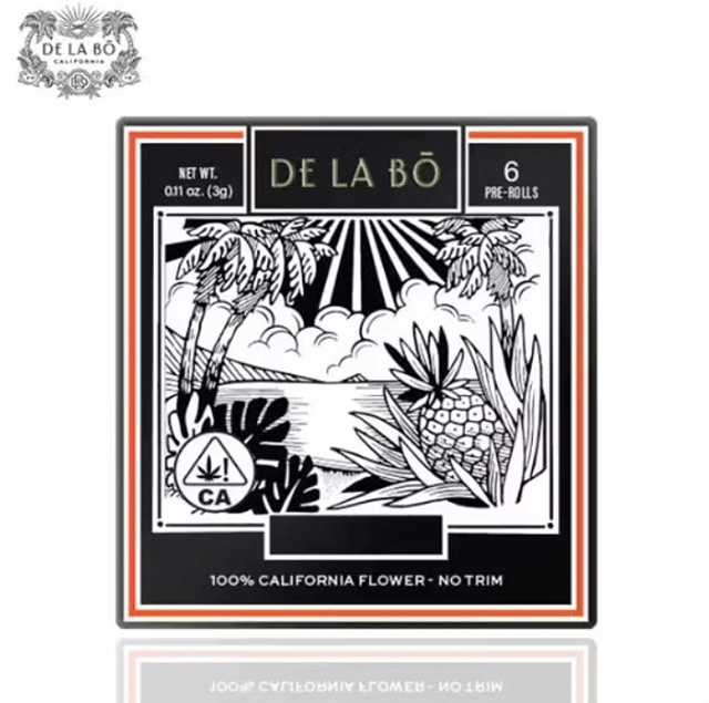 De La Bo - Blood Orange Kush - Pre-Rolls (6 Pack) - 3g
