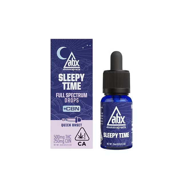 Sleepy Time Tinture - Hash Rosin + CBN Sublingual Drops - 15ml - Solventless and CBN Drops