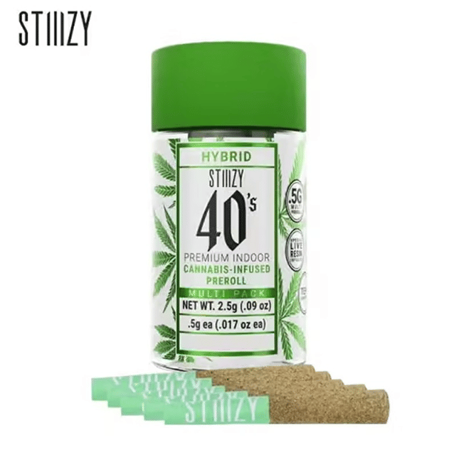 Stiiizy 40's - Strawnana - Infused Pre-Rolls - (5 Pack) - 2.5g