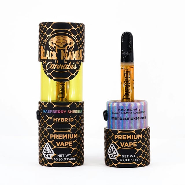Black Mamba Live Resin Cartridge - Blueberry Kush - 1g