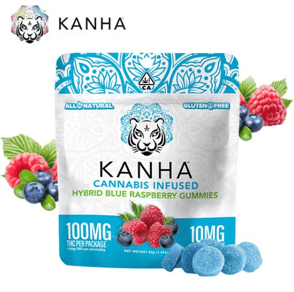 KANHA - Blue Raspberry Gummies - 100mg - KANHA - BR - Gummy - 100mg - $11.99 - Edibles