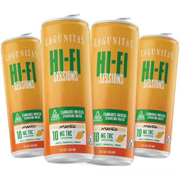 4-PACK MANGO SPARKLING WATER | THC RICH | LAGUNITAS HI-FI SESSIONS