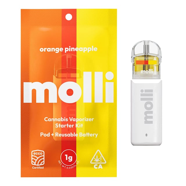 Orange Pineapple | 1g | Pod + Battery Kit | Molli | Sativa