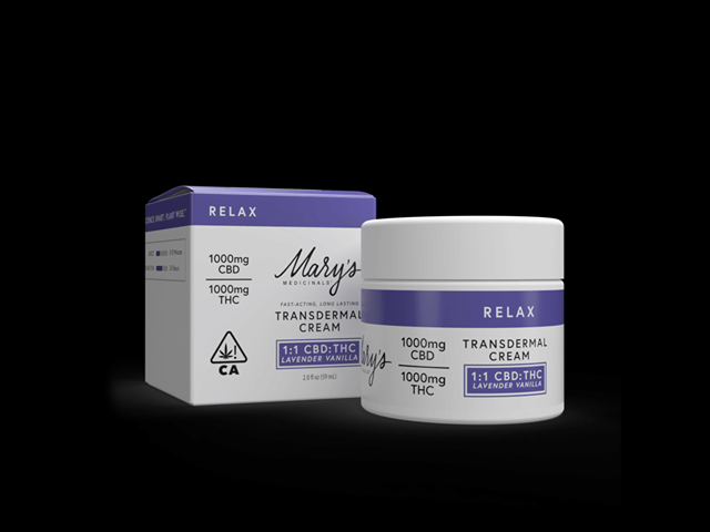 Relax - Cream - (1000mgCBD:1000mgTHC) - Lavender Vanilla - 2oz
