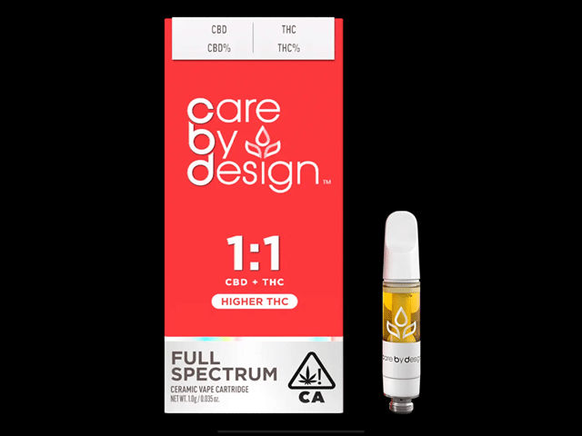 1:1 CBD + Higher THC - 510 Vape Cartridge - 1g