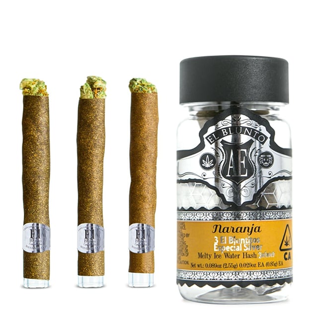 El Blunto - Naranja - Especial Silver Hash Infused Bluntito - 3 Pack