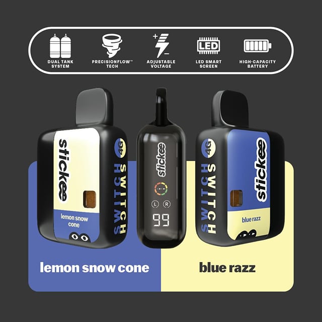 Switch Disposable 4g - Blue Razz + Lemon Snow Cone