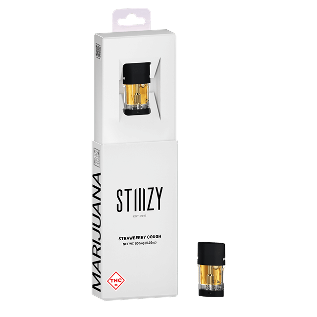 Vape Cartridge - STRAWBERRY COUGH .5G Original THC Pod - STIIIZY