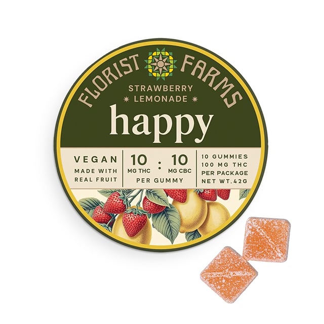 Happy Strawberry Lemonade Gummy 100mg|10pk