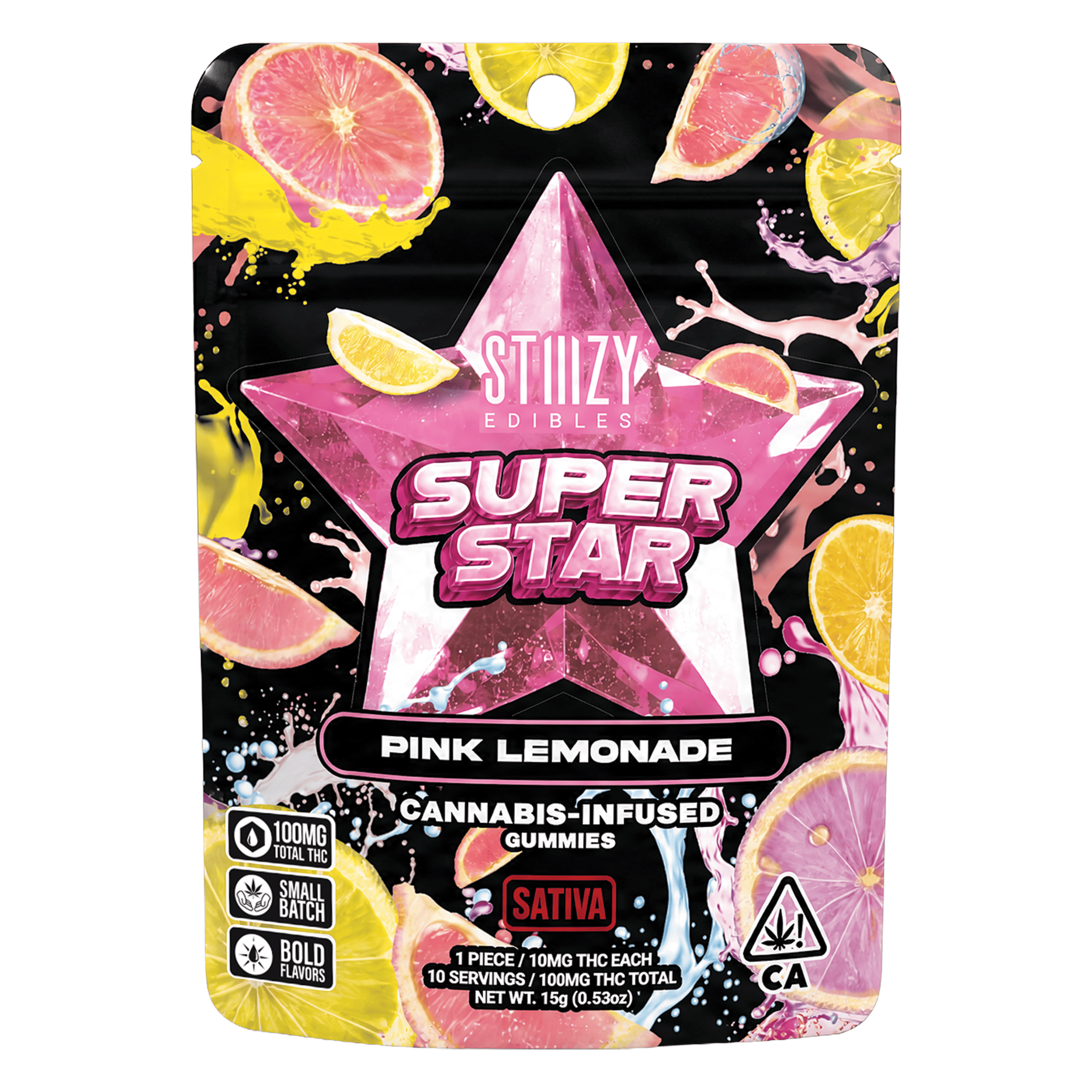 STIIIZY SUPER STAR Gummies | Pink Lemonade - STIIIZY - - $11 - Edibles