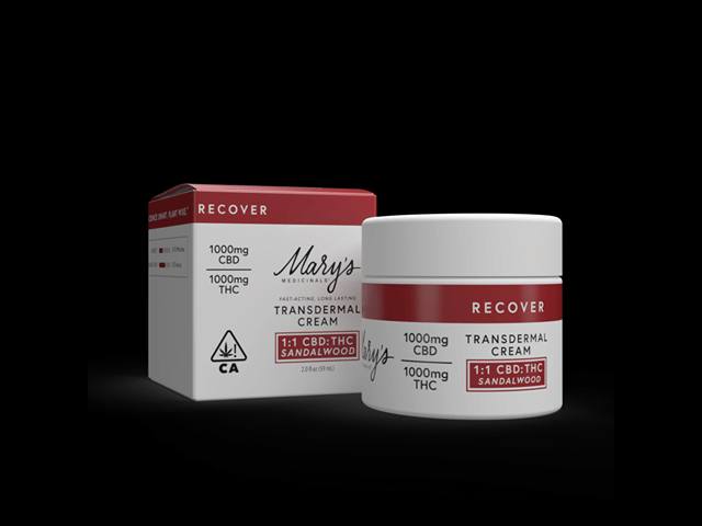Recover - Cream - (1000mgCBD:1000mgTHC) - Sandalwood - 2oz