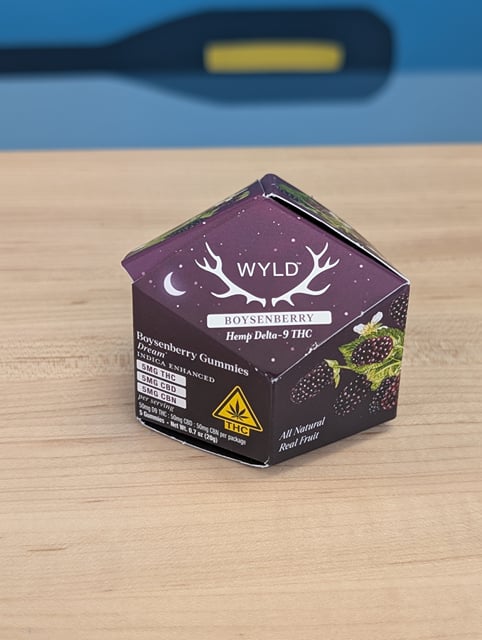 Boysenberry - 5mg Hemp THC:CBD:CBN Gummies 1:1:1 - 10pk