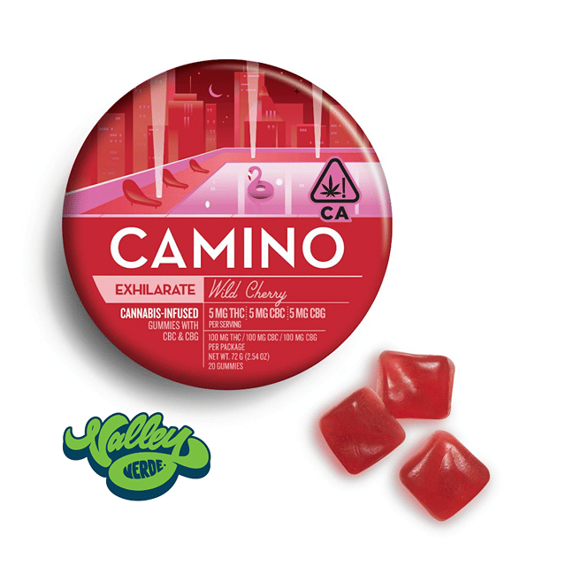Camino Wild Cherry 5:5:5 THC CBC CBG Gummies