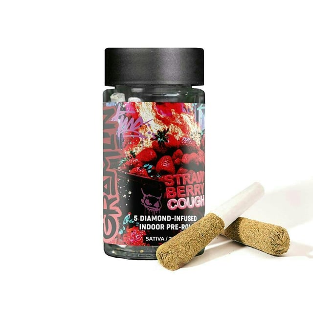 Strawberry Cough | 3.5g x 5pk Infused Prerolls