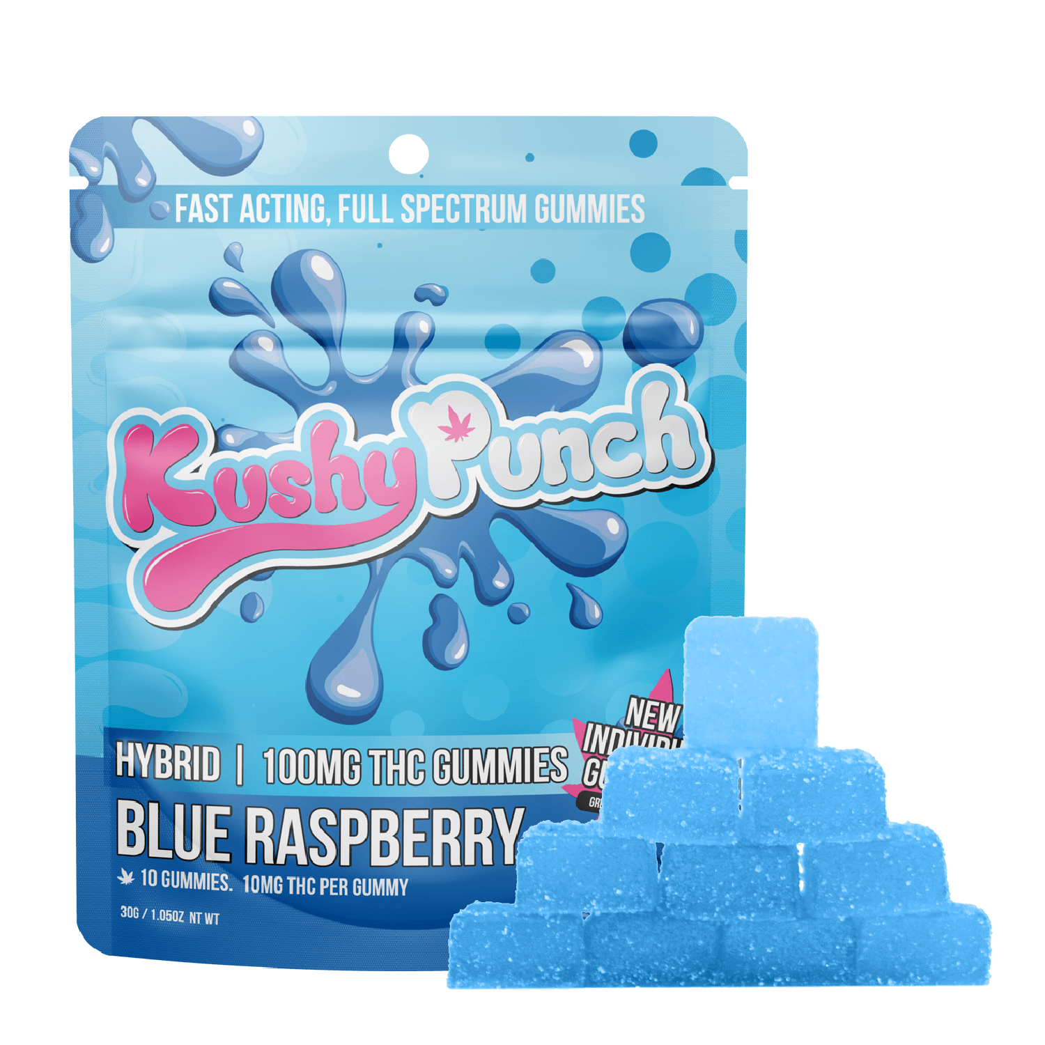 Kushy Punch: Blue Raspberry Indv