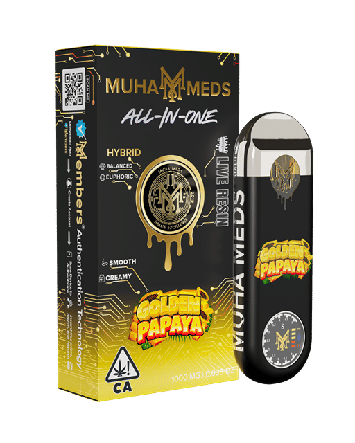 1g Golden Papaya Live Resin AIO Vape