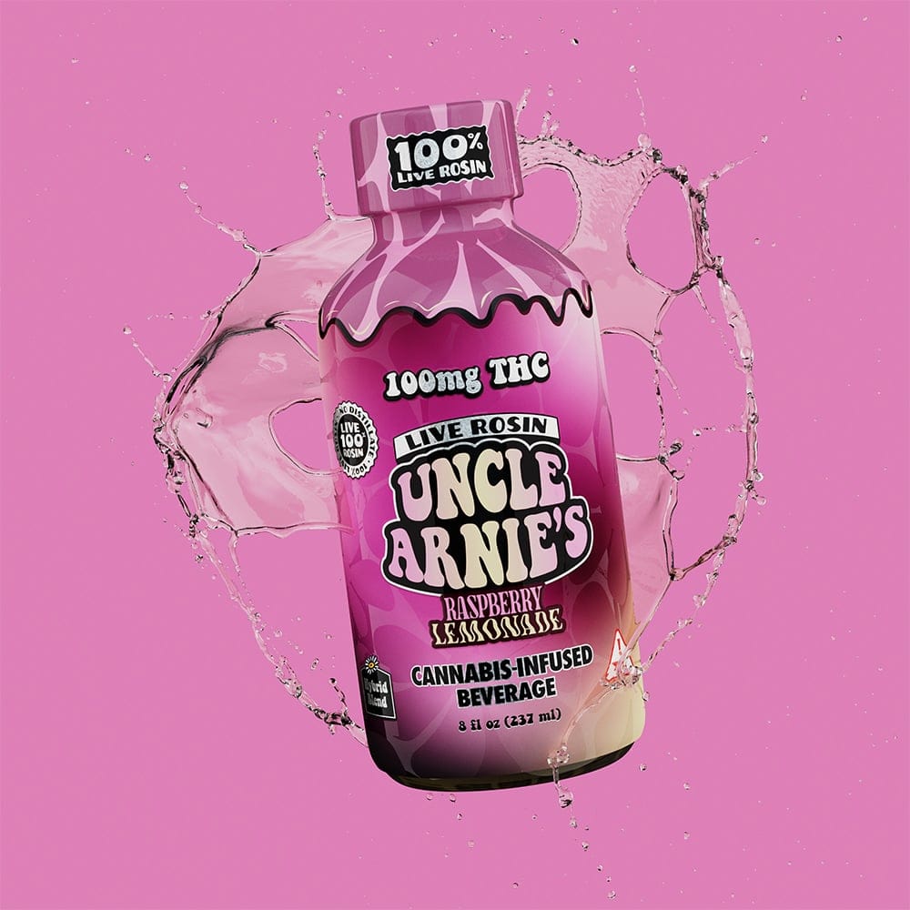 Uncle Arnie's: Raspberry Lemonade Cannabis Beverage 8fl Oz