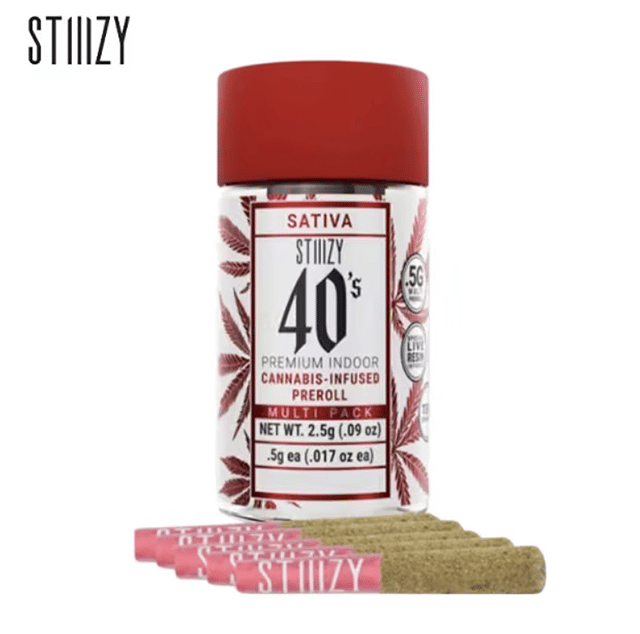 Stiiizy 40's - Orange Sunset - Infused Pre-Rolls - (5 Pack) - 2.5g