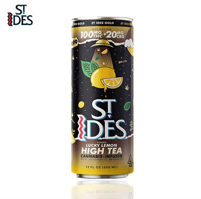 St. Ides - Lucky Lemon - High Tea - 100mg THC / 20mg CBG - Single