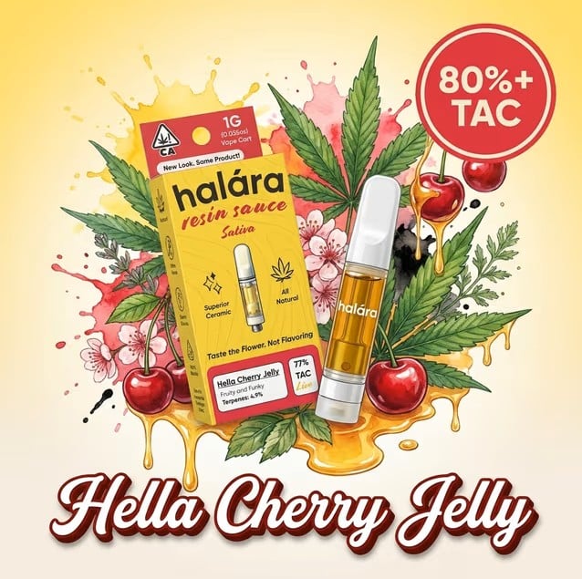 HELLA CHERRY JELLY LIVE RESIN SAUCE VAPE | HALARA
