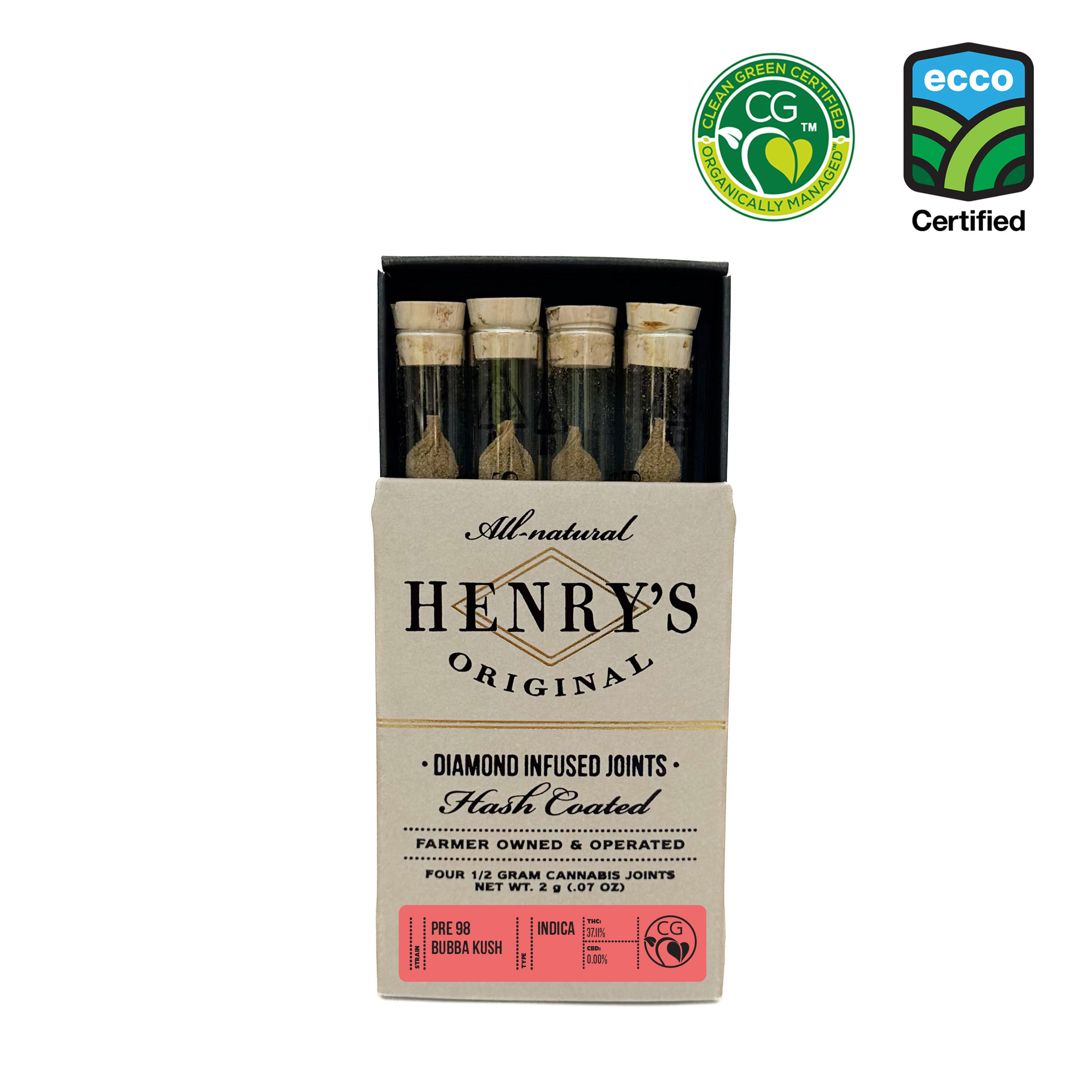 Henry's Original: Pre 98 Bubba Kush - . Coated