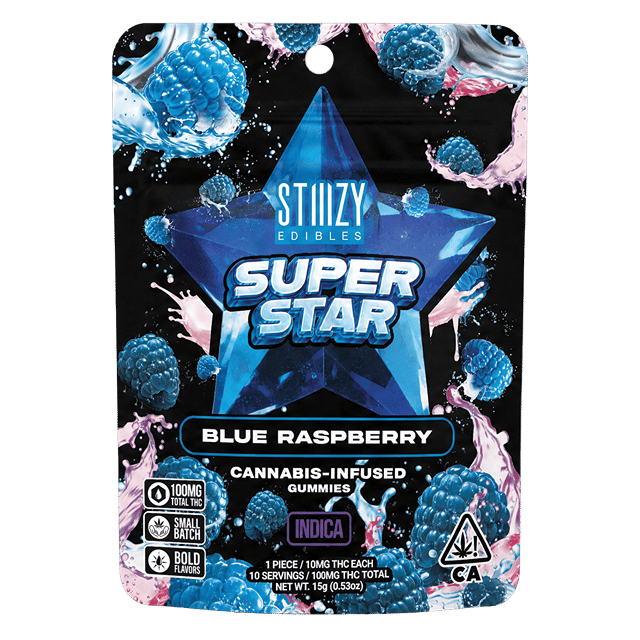 Blue Raspberry | Super Star | 100mg Gummies