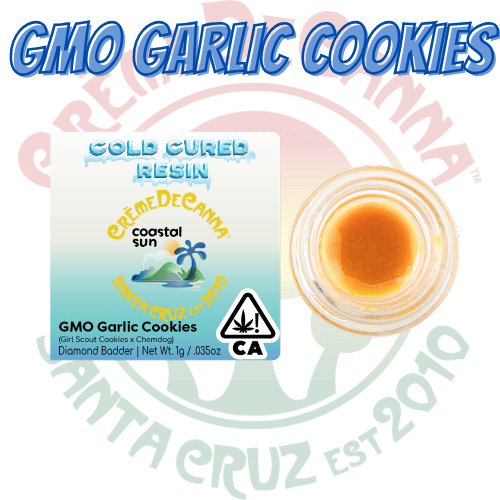 GMO Garlic Cookies 1G Cold Cured Resin Diamond Badder