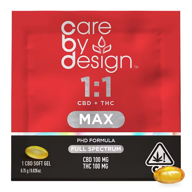 1:1 MAX CBD + Higher THC Full Spectrum Soft Gels 1ct