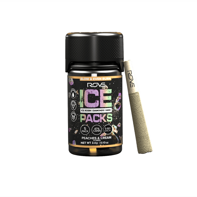 Peaches & Cream, 3.6g Infused 6pack Ice Packs