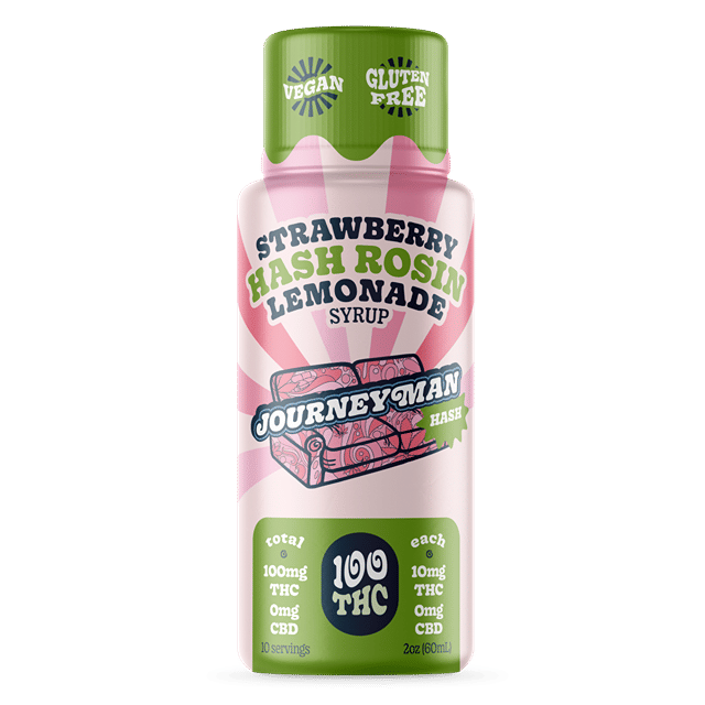 Strawberry Lemonade- HASH ROSIN Syrup 100mg