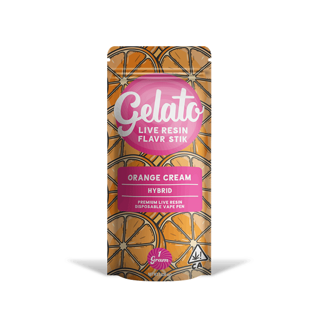 Gelato Live Resin Enhanced AIO | 1g - Orange Cream - Hybrid