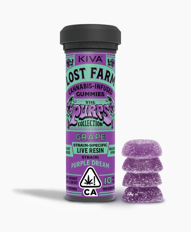 Lost Farm - Lost Farm - Grape Gummies - Infused w/ Purple Dream Live Resin - 100mg