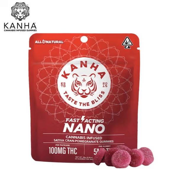 KANHA NANO - Cran-Pomegranate Gummies - 100mg