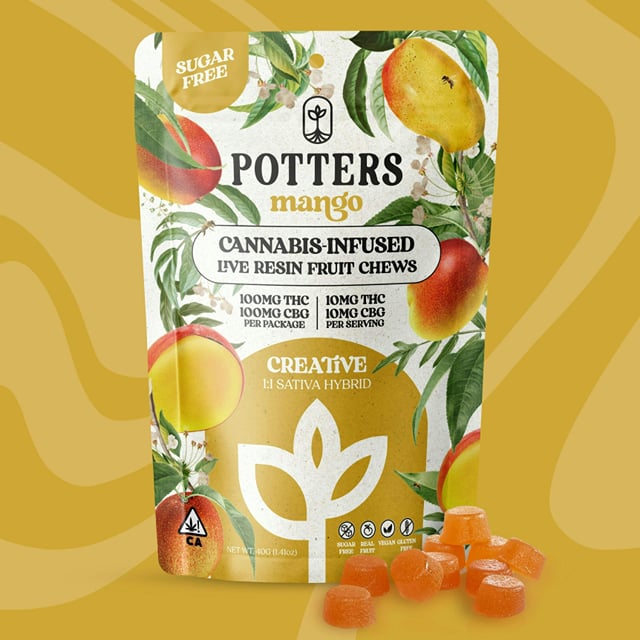 Sugar-Free | Mango Gummies 1:1 THC:CBD | 100mg | 10ct | 10mg/ea