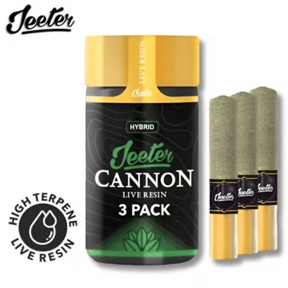 Jeeter Cannon Live Resin - Honey Banana - Pre-Rolls - (3 Pack) - 1.5g