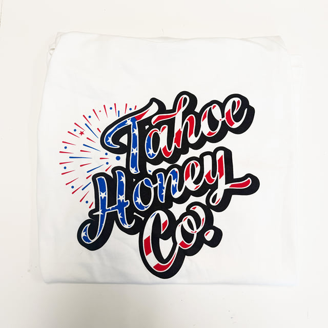 T.H.C. - 4th of July - "Script Logo" Short Sleeve Tee - Small