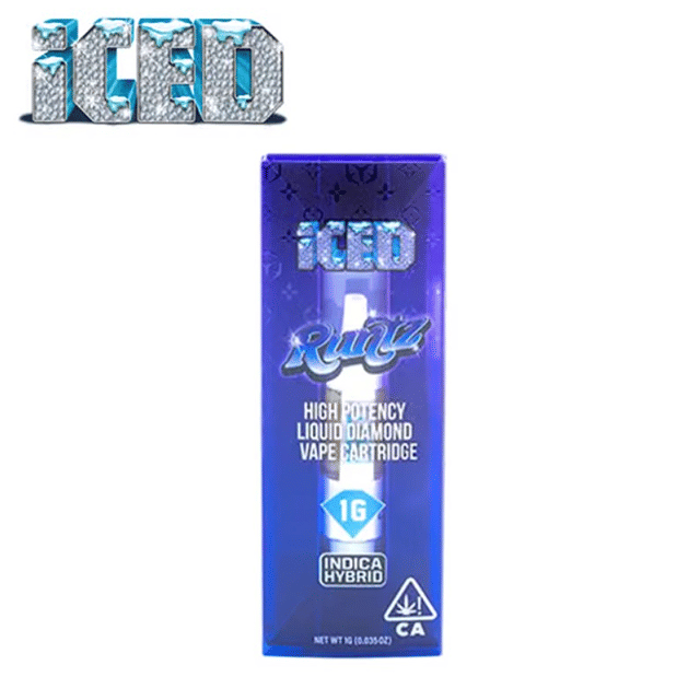 Iced - Runtz - Liquid Diamond Vape Cartridge - 1g