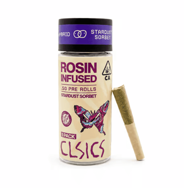 Stardust Sorbet (H) 5Pk .5g Rosin Infused Pre Rolls