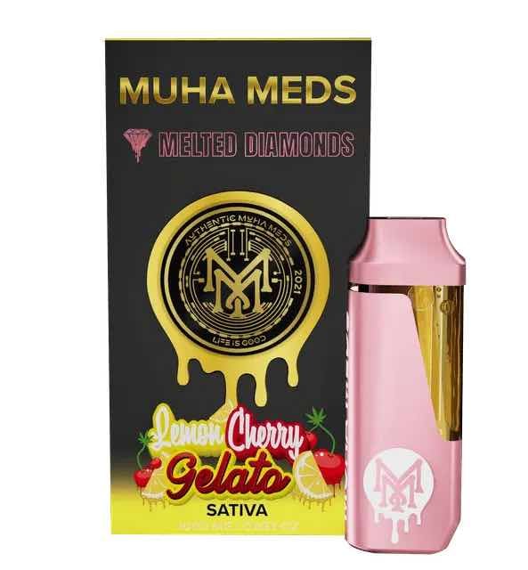 MUHA MEDS | 1G | LEMON CHERRY GELATO | DISPOSABLE MELTED DIAMOND