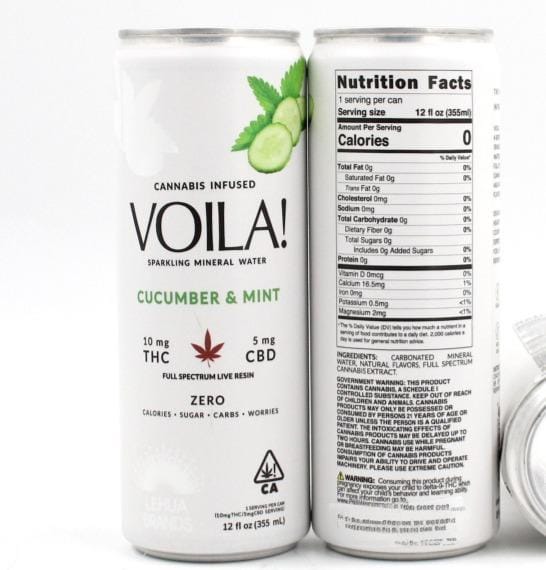 VOILA: Cucumber Mint Sparkling Water
