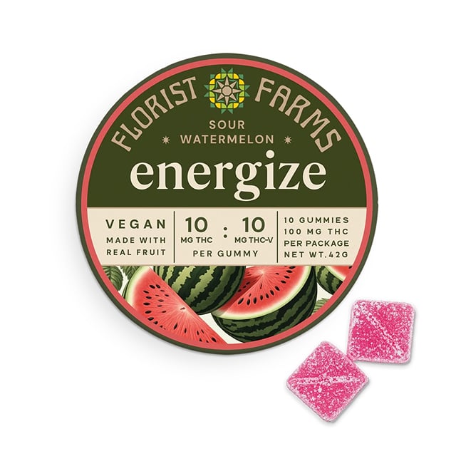 Energize Sour Watermelon Gummy 100mg|10pk