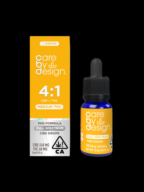 4:1 CBD + Medium THC Full Spectrum CBD Drops 15ml