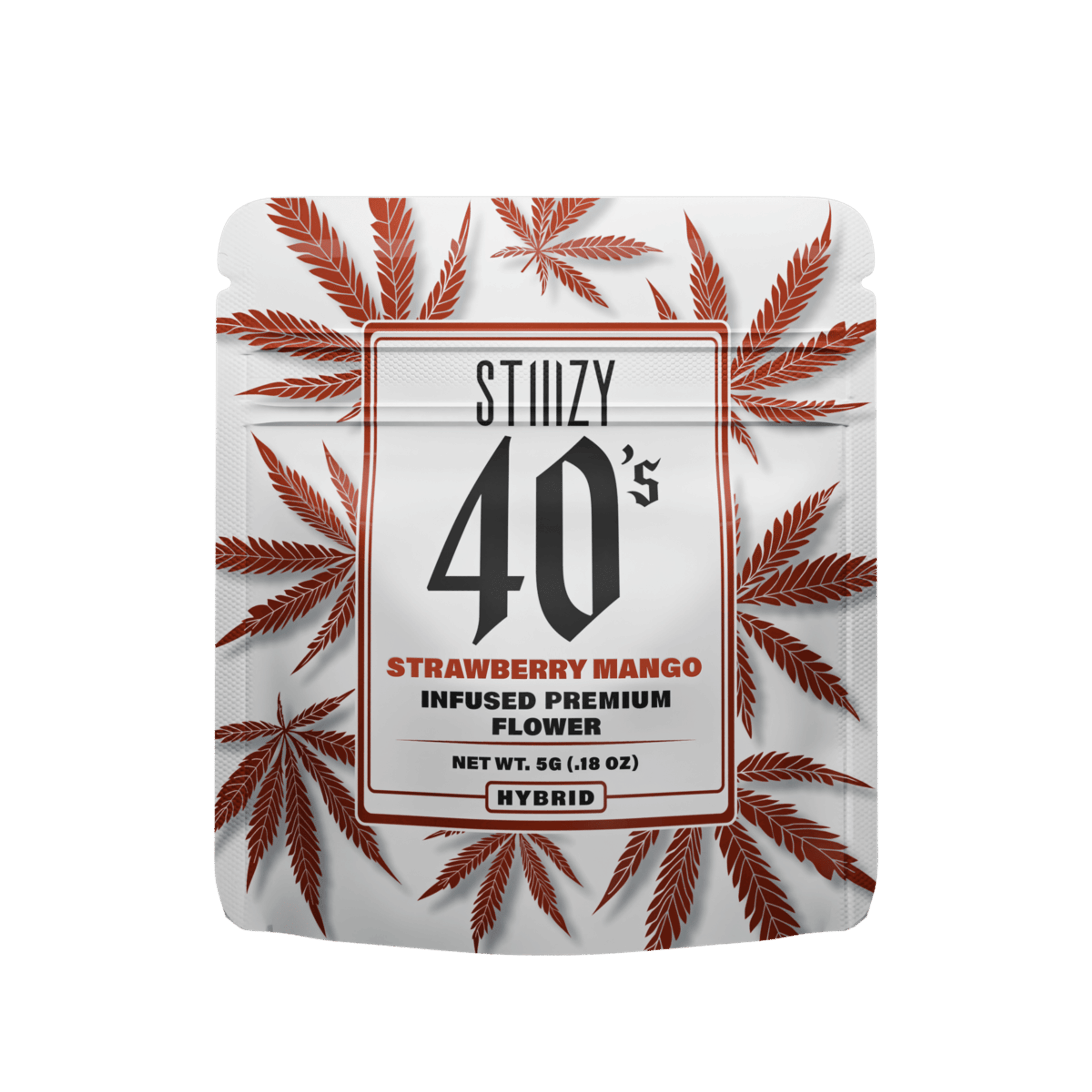 STIIIZY 40's | 7g - Strawberry Mango - Infused Flower - Hybrid - STIIIZY - - $35.25 - Flowers