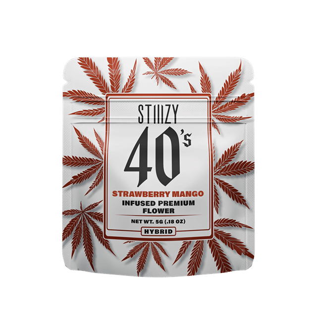 STIIIZY 40's | 7g - Strawberry Mango - Infused Flower - Hybrid