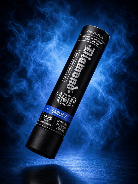 Heavy Hitters: Garlic Z (I) 1g Diamond THCA Infused Pre-Roll