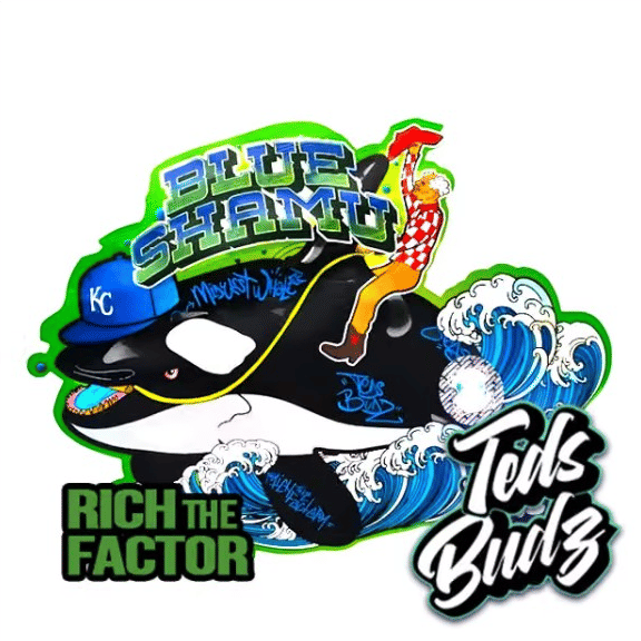 Package image for Teds Budz - Blue Shamu - 3.5g