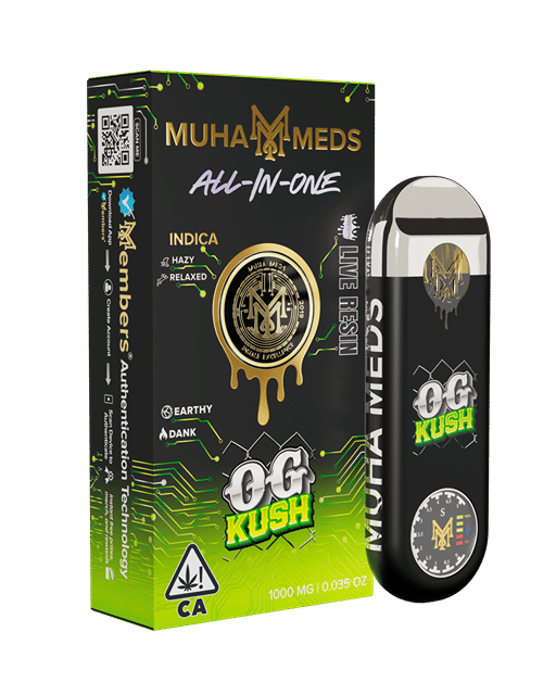 Muha Meds | OG Kush | Live Resin Disposable | 1g