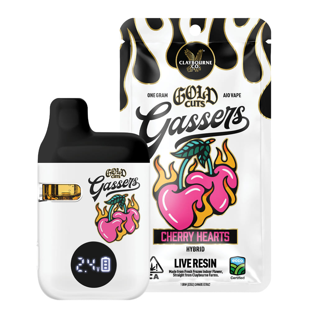 Claybourne Co.: Cherry Heart - Gold Cuts