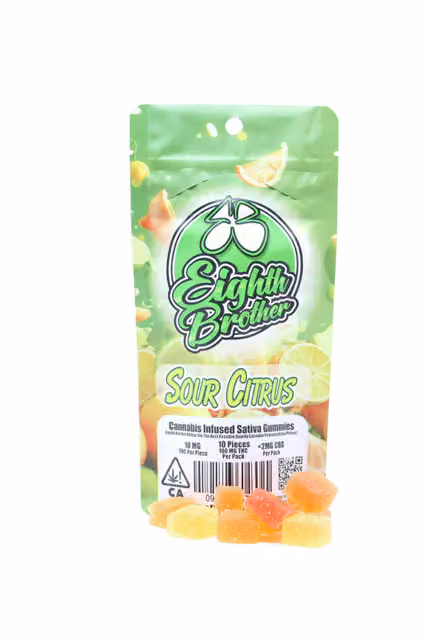Eighth Brother | Sour Citrus | Gummies | 100mg | 10ct