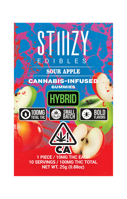 - SOUR APPLE - Gummies 100mg THC Edibles